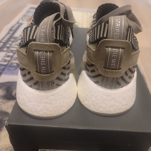 Adidas NMD R2 Trace Cargo Size 11 New Boost Performance Sneakers BA7198 - Picture 3 of 7